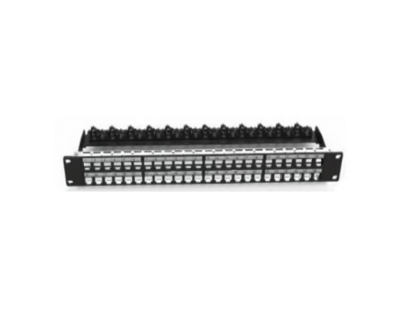Patch Panel Frame - 48-port, Unloaded, 1U - Black